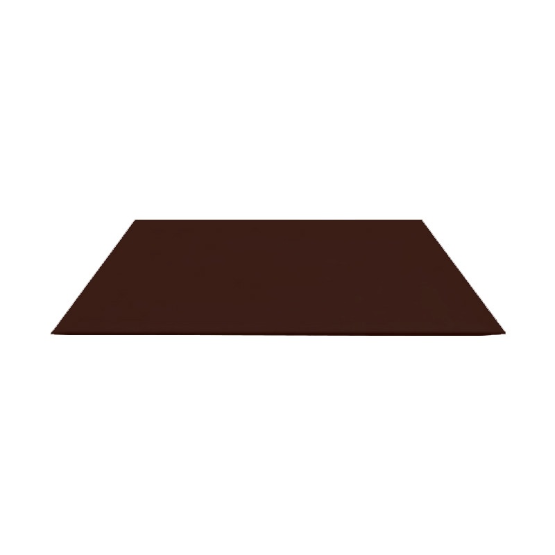 Лист гладкий оцинкованный, коричневый шоколад (RAL 8017), 1250х2000х0,5 мм