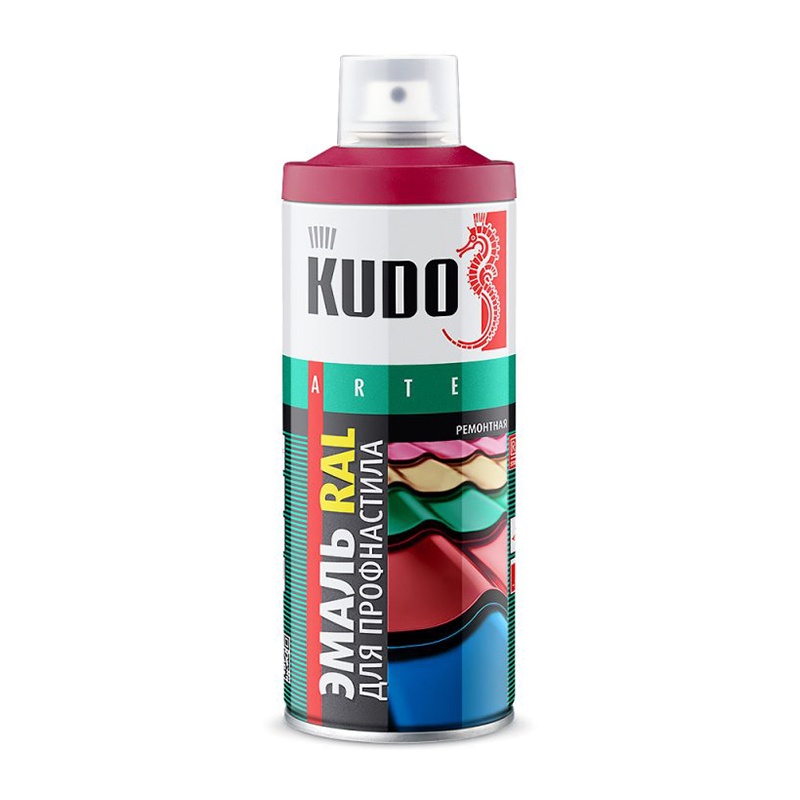 Эмаль для металлочерепицы Kudo KU-08017R RAL8017 шоколадно-коричневый (0,52 л)