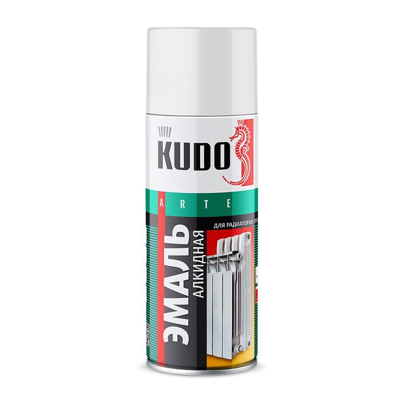 Эмаль для радиаторов отопления Kudo KU-5101 белая (0,52 л)